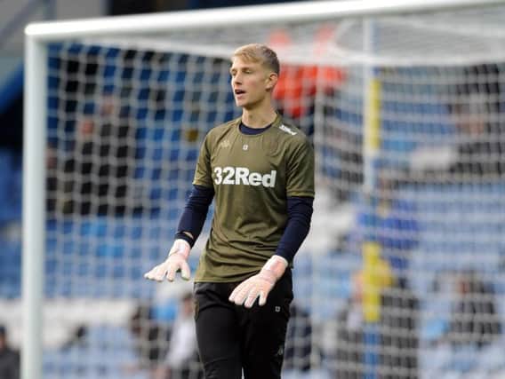 Leeds United goalkeeper Will Huffer who has been recalled from Barnet.