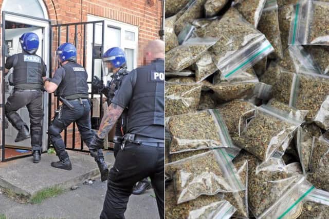 Police raid flats in St Wilfrids Avenue, Harehills, in September 2018 as part of an operation to tackle the dealing of spice in Leeds.
