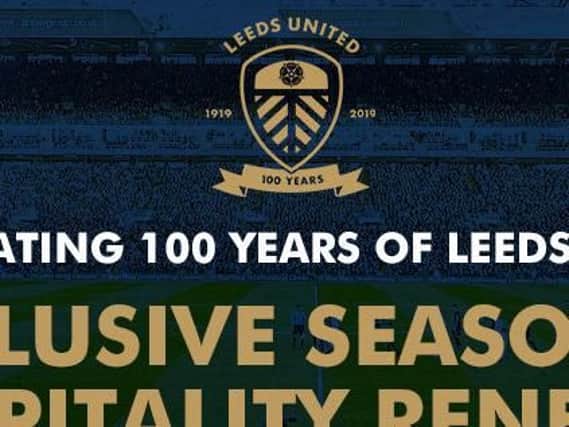 Leeds United's badge for next season, their centenary year.