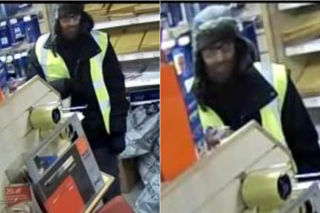 The man demanded cash from the till from the post office in Lower Wortley.