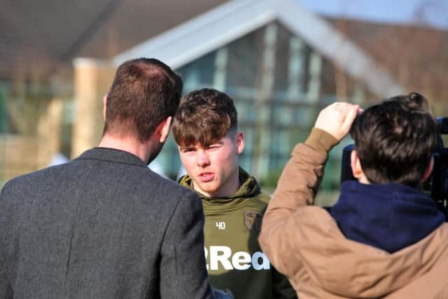 Leeds United defender Leif Davis speaks to LUTV.