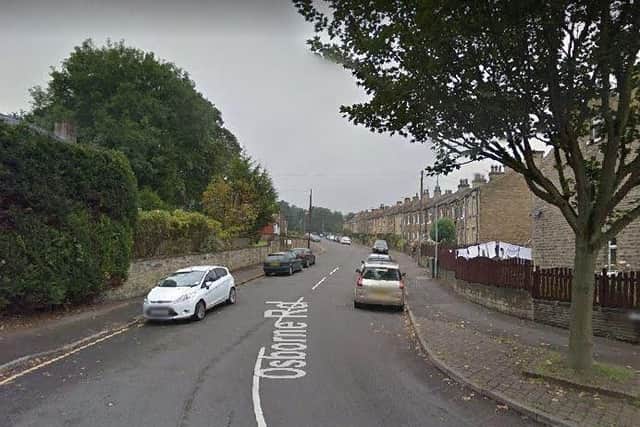 Shots were fired at a car in Osborne Road, Birkby. Picture: Google