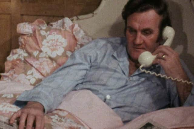 Don gives a phone interview from his bed the morning after the Liverpool game before his wife, Elsie, brings him breakfast. Don jokingly tells her: "I thought I wasn't going to get any after that result."