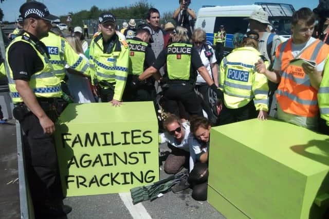 A previous Reclaim the Power anti-fracking protest.