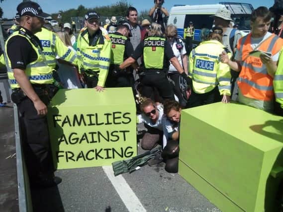 A previous Reclaim the Power anti-fracking protest.