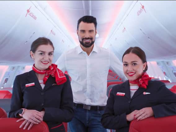 TV presenter Rylan Clark-Neal will be on board the party plane
