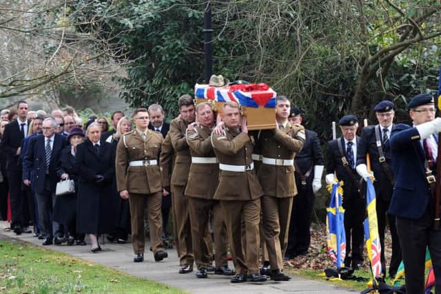 A military send off for Leeds WW2 veteran Benjamin Boocock at St John the Baptist Church in Adel on Saturday, February 23.