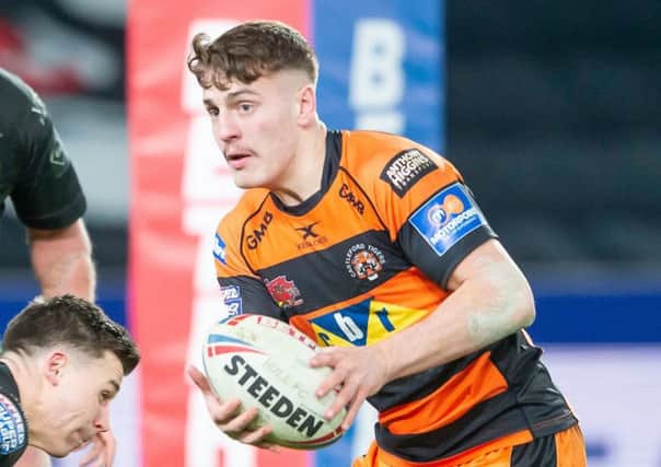 The season-ending injury to half-back partner Luke Gale means there is even more pressure this season on Super Leagues Young Player of the Year Jake Trueman at Castleford Tigers (Picture: Allan McKenzie/SWpix.com).
