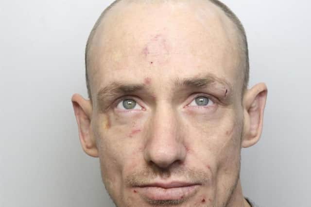 The footage captured career criminal Gareth Newby as he used a metal bar to smash his way to 6,000 worth of jewellery.
