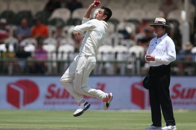 Duanne Olivier in action for South Africa against Sri Lanka at Newlands in the recent Test series. Picture: Shaun Roy/Getty Images