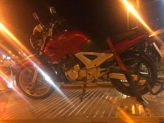 The stolen moped was recovered and seized