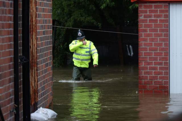 Flooding on Dunhill Cresent in Halton in 2007.