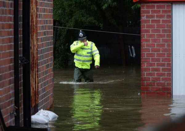 Flooding on Dunhill Cresent in Halton in 2007.