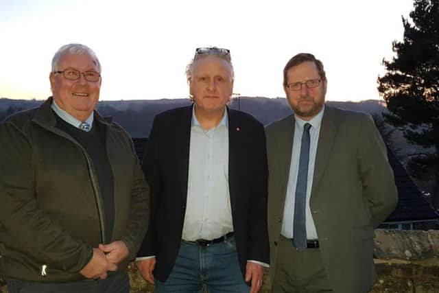 From the left: Coun Peter Philips, Keith Tordoff and Coun David Goode
