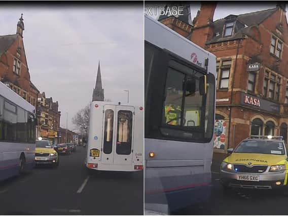 The ambulance service was called to a bus in Holbeck