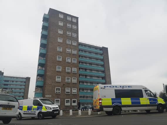 A man died after a fall from Ferriby Towers in Lincoln Green