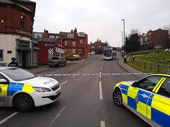 A man has been hit by a bus in Leeds