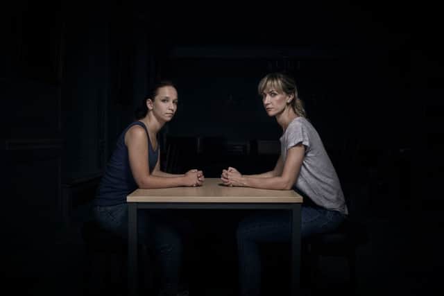 CHEATING ART: Katherine Kelly as Leah and Molly Windsor as Rose  star in four-part drama Cheat. PIC:  ITV/Two Brothers Pictures