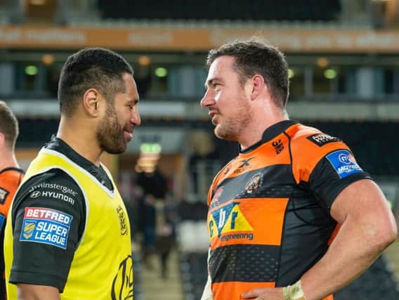 Hull FC's Mickey Paea, left, and Castleford Tigers' Grant Millington, right, have both been charged by the Match Review Panel. (SWPix)