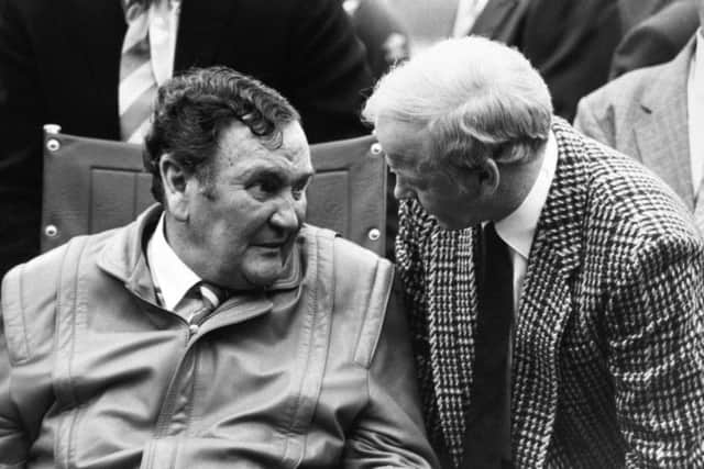 Don Revie and Billy Bremner in 1988.