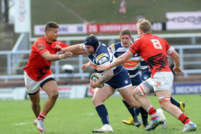 Lee Imiolek in action for Yorkshire Carnegie in 2016.