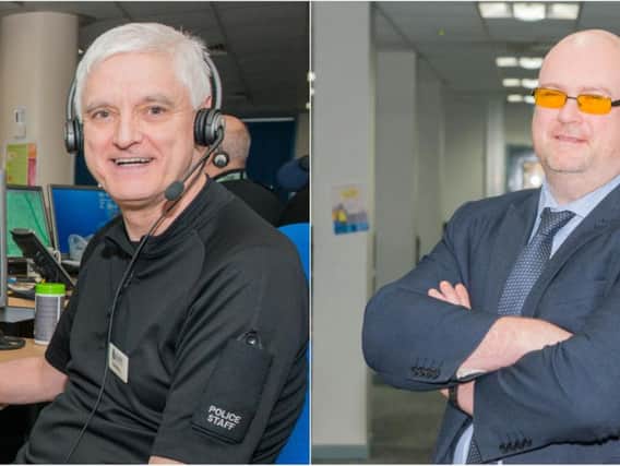Eddie McEvoy and Chief Inspector Nick Rook are up for two awards at the APD Control Room awards. Photo credit: West Yorkshire Police
