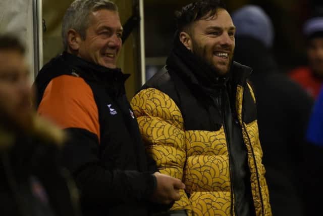 Castleford Tigers coach Daryl Powell with Luke Gale.