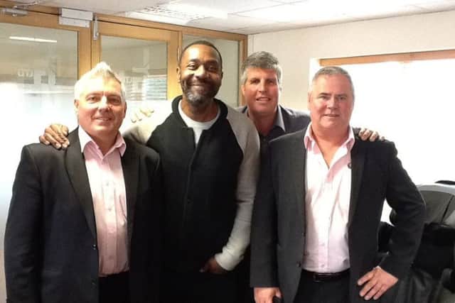STAR BACKING: Actor and comedian Sir Lenny Henry spent a day with Tempus Novo while researching for a play.