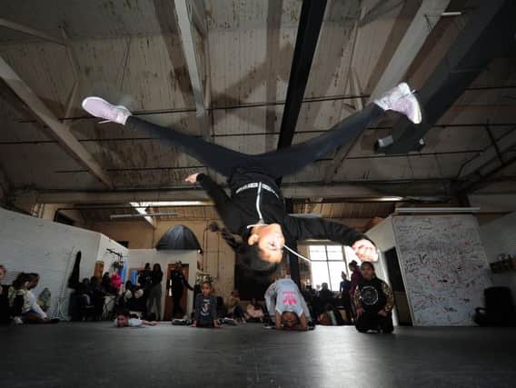 Leigha Baccas, 10, pictured in action at Koby Studio in Leeds. Picture by Simon Hulme