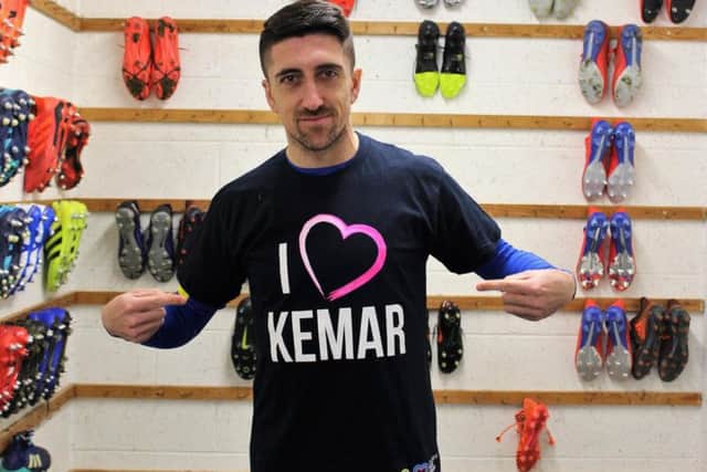 Leeds United's Pablo Hernandez sports the T-shirt bearing the name of team-mate Kemar Roofe.
