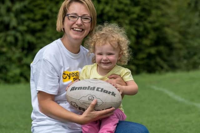 Amlie McIntyre with mum Natasha.