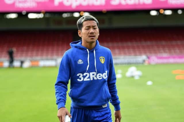 Leeds United midfielder Yosuke Ideguchi.