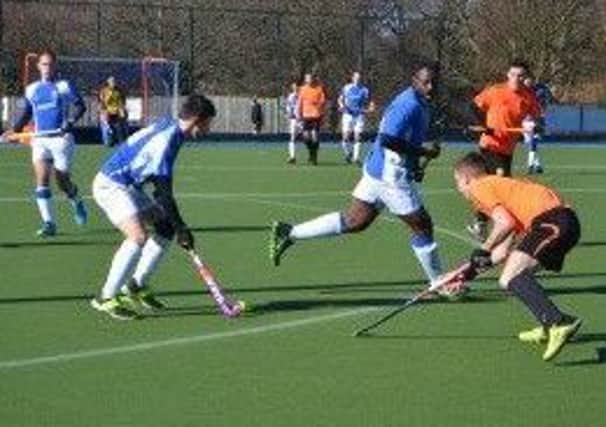 Action from Adel 2nds v Leeds 4ths.