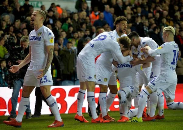 Leeds United opened the scoring against West Brom after just 16 seconds at Elland Road.