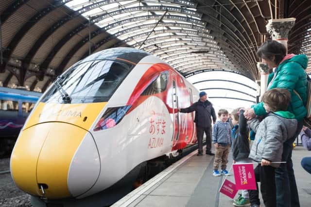 The new Azuma trains will arrive in Leeds in May after a five month delay.