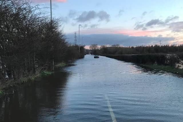 The road in Allerton Bywater is impassable.