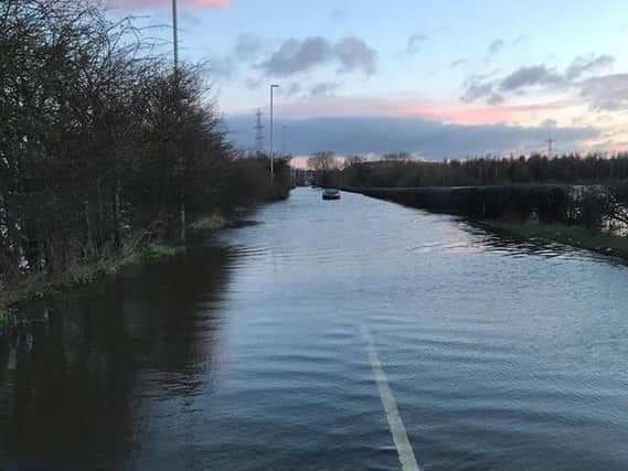 The road in Allerton Bywater is impassable.
