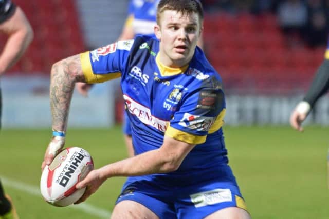 Hunslet's Danny Nicklas has had stitches in a head wound from the game in North Wales but should be fit to play this weekend. Picture: Marie Caley.