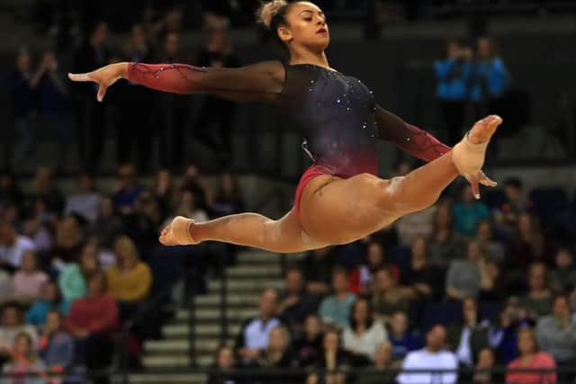 Elissa Downie on floor during day four of the Gymnastics British Championships 2019 at the M&S Bank Arena, Liverpool. PIC: Peter Byrne/PA Wire