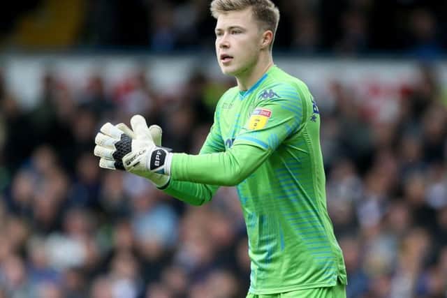 Leeds United goalkeeper Bailey Peacock-Farrell.