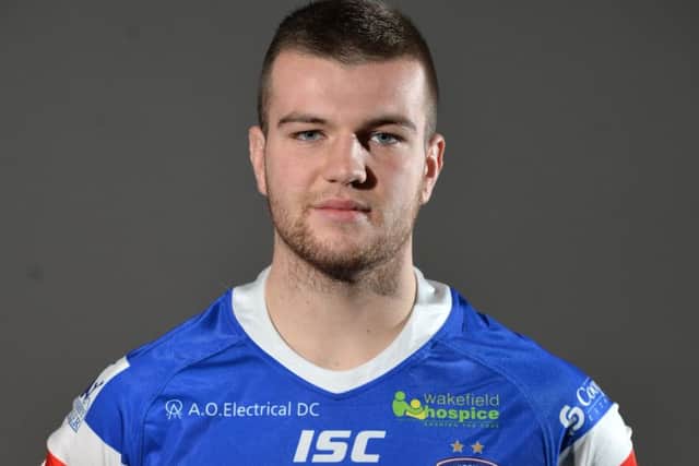 Wakefield Trinty full-back Max Jowitt's inclusion in the squad to face Warrington in place of injured winger Tom Johnstone could mean a move to the flanks for team-mate Ryan Hampshire. Picture: Bruce Rollinson.