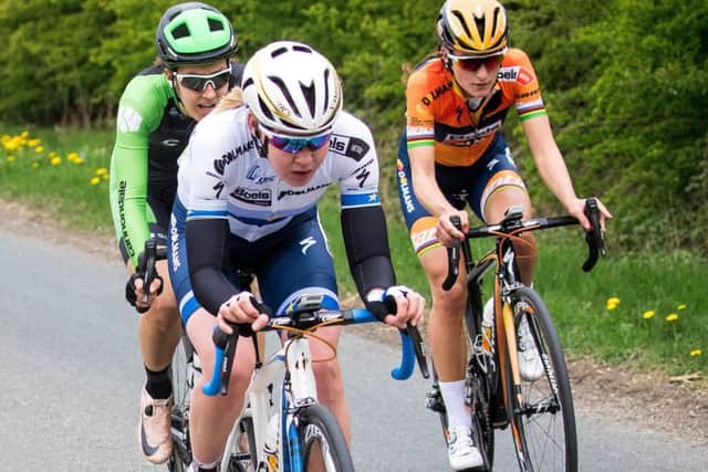 WE'LL MEET AGAIN: Anna van der Breggen and Lizzie Deignan, right, contest the 2017 Tour de Yorkshire. Picture: Alex Whitehead/SWpix.com