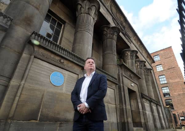 20 March 2019 ......   David Hodgson from CEG outside Temple Works in Holbeck, Leeds.  CEG Group acquired the building a year ago. The building has been high on the Heritage at Risk programme run by Historic England for many years.   Picture Tony Johnson.