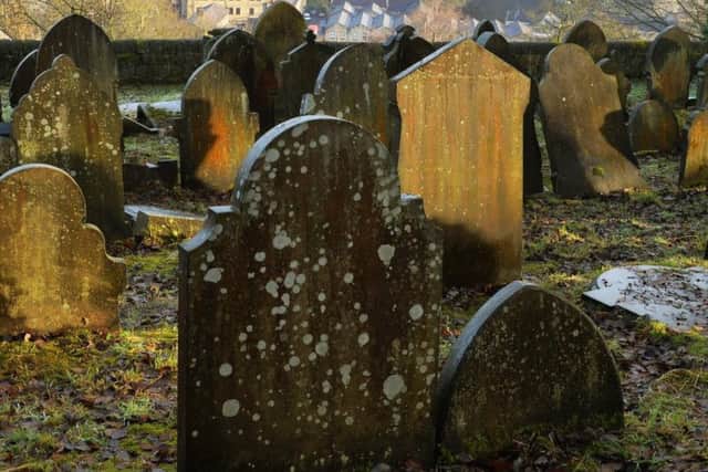 Graveyard stock image