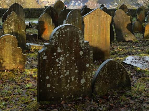 Graveyard stock image