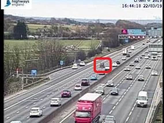 There is currently a three lane closure on the M62 eastbound. Photo credit: Highways England
