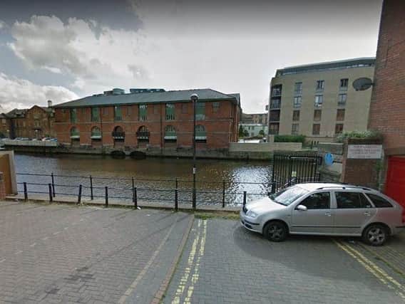 The man was rescued from the River Aire in Leeds city centre