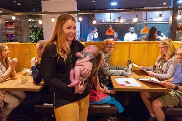 Alison White and baby Elsie