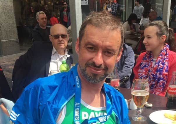 David Allison is preparing for London Marathon