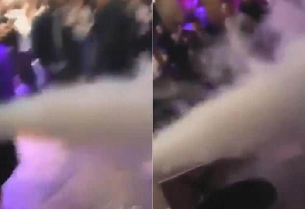 Fire extinguishers were set off amid the mass brawl in Norman Bar on Call Lane